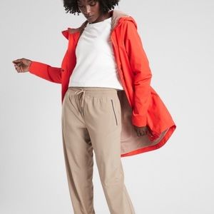 ATHLETA FORECAST RAIN SHELL in TORCH RED
